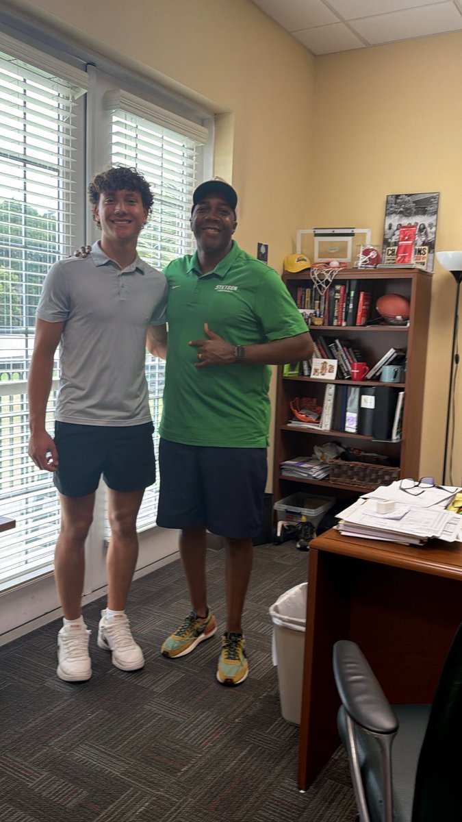 T_Lackovich's tweet photo. Had a great visit @StetsonFootball! Thank you @CoachDodson13 for the tour, I can’t wait to come back! 
@BKHS_Football 
@Coast2CoastBSM 
@CoachTKrause 
@CoachGCase https://t.co/BNxobLo0cd