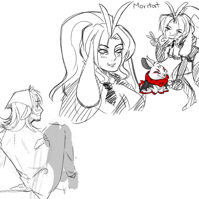 tortaramel's tweet photo. im not even kidding when i say the only things ive drawn in months have been grundos cafe ocs i wish i had a more interesting update https://t.co/i171OYmjGY