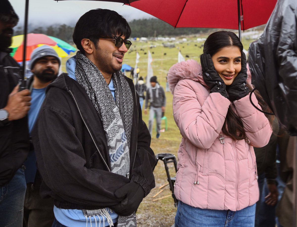 PoojaTrends's tweet photo. #PoojaHegde #DulquerSalmaan from the sets of #DQ41 https://t.co/9KCirgPfIU