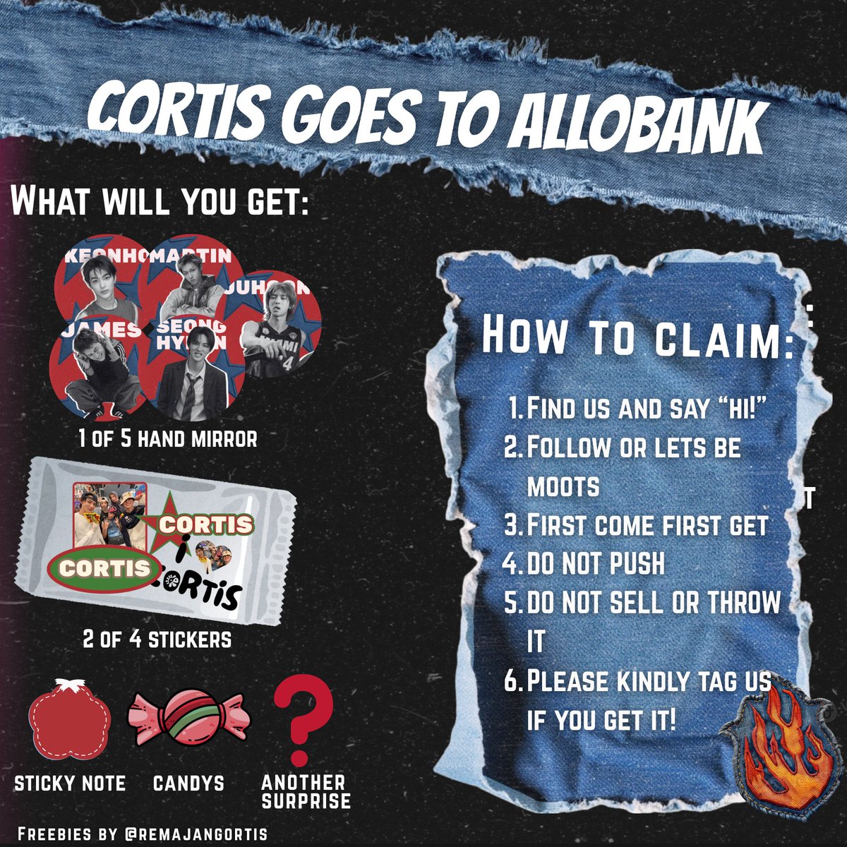 espe // FREEBIES CORTIS AT ALLOBANK 📌 tweet media