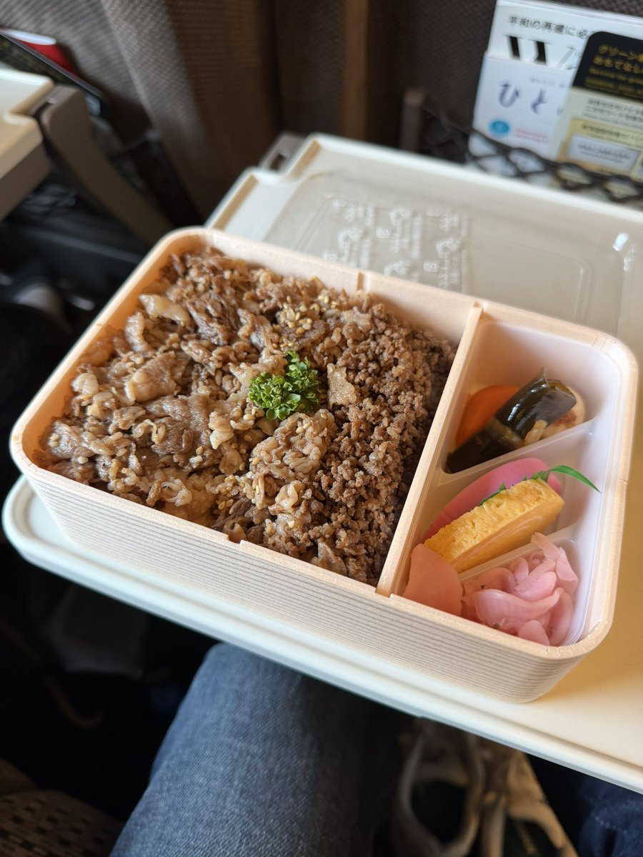 MarcMcl73's tweet photo. Time to leave Tokyo and head to Kyoto on the Shinkansen having a bento box! 😊 https://t.co/HkjUtA3n6u