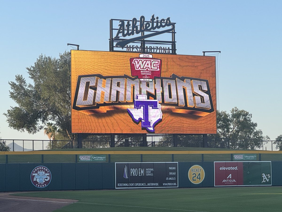 STEVEURYASZ's tweet photo. So proud of our @TarletonBase program for winning the WAC Tournament Championship today 🏆

That’s two out of the last three years for Texan Baseball, and now EIGHT conference titles for @TarletonSports this year! https://t.co/VG6Fjei8Vf