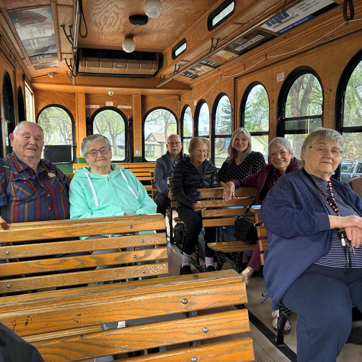 CovenantCA's tweet photo. This week, residents, patients and family members had the opportunity to hop aboard the Medicine Hat Sunshine Trolley and tour historical sites throughout the community. The outing brought smiles and moments of connection for everyone who joined the ride. https://t.co/uxAlYJsSMW