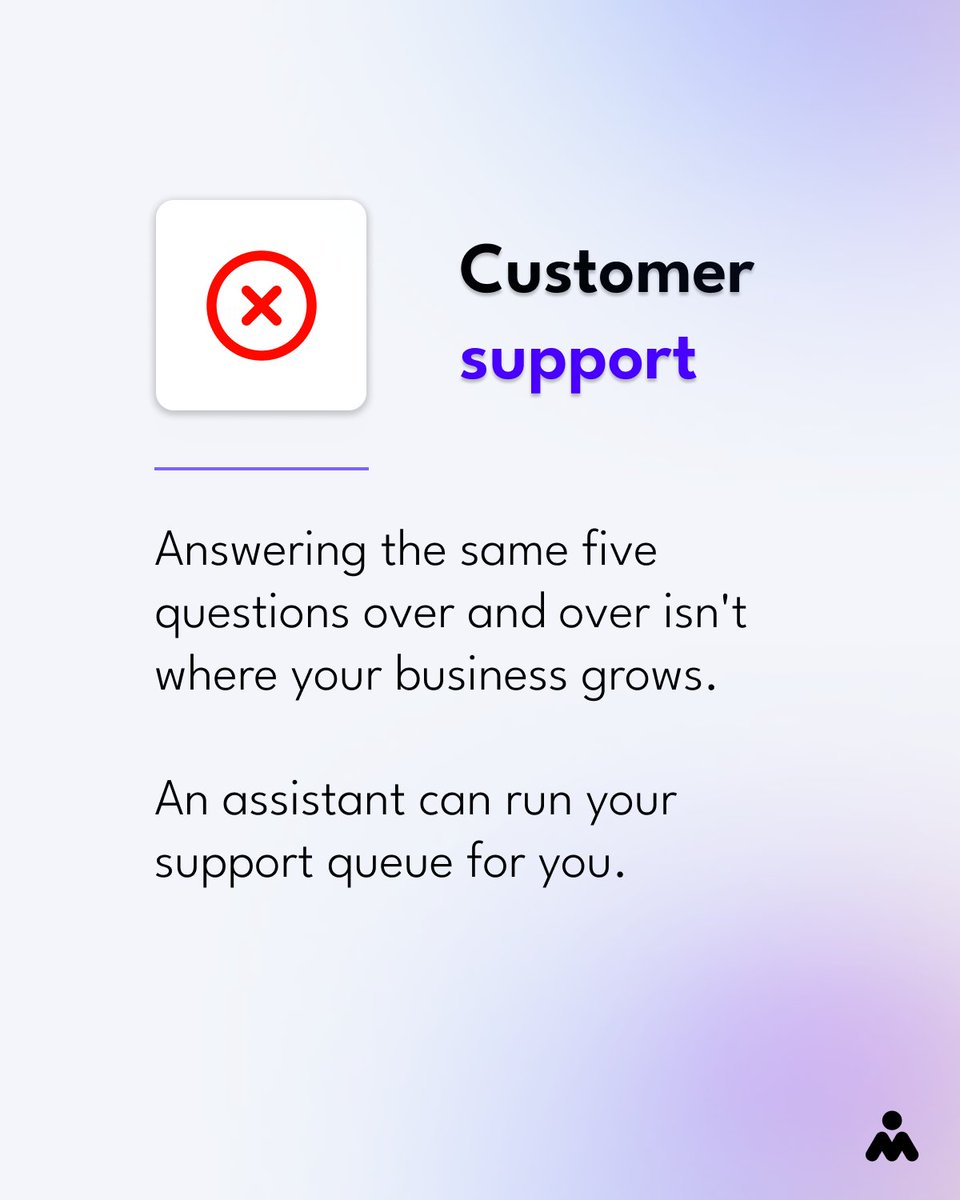 magic's tweet photo. 🎧 Customer support. Your customers need to be able to talk to a real person. But that person doesn't have to be you. 

(6/7) https://t.co/RwYaDTNFc6