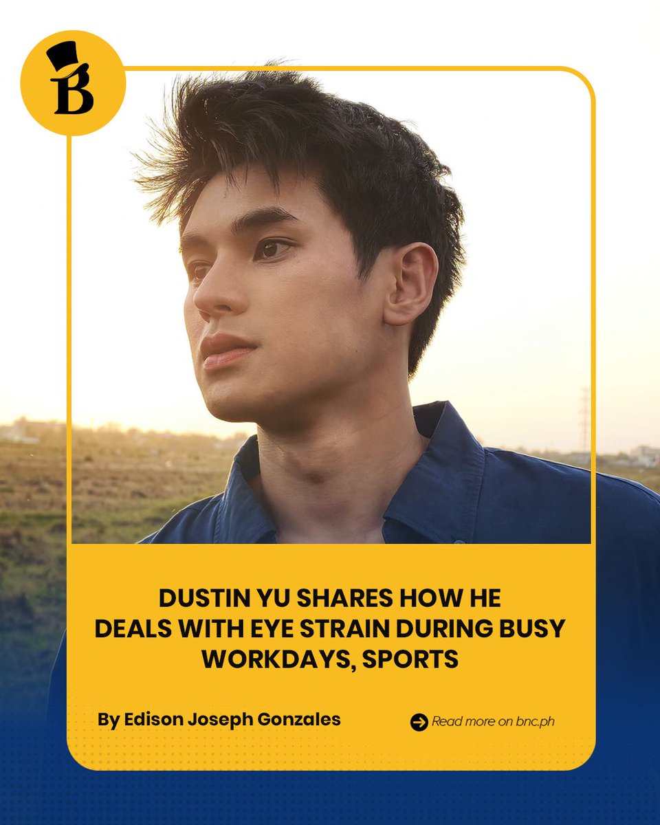 bncdotph's tweet photo. Actor Dustin Yu described eye fatigue and sensitivity as part of his daily routine during a product launch, saying his work and active lifestyle often leave him needing quick relief to keep up with long days.

READ HERE: https://t.co/QaH13Gk4uR https://t.co/csLVm0Tehp
