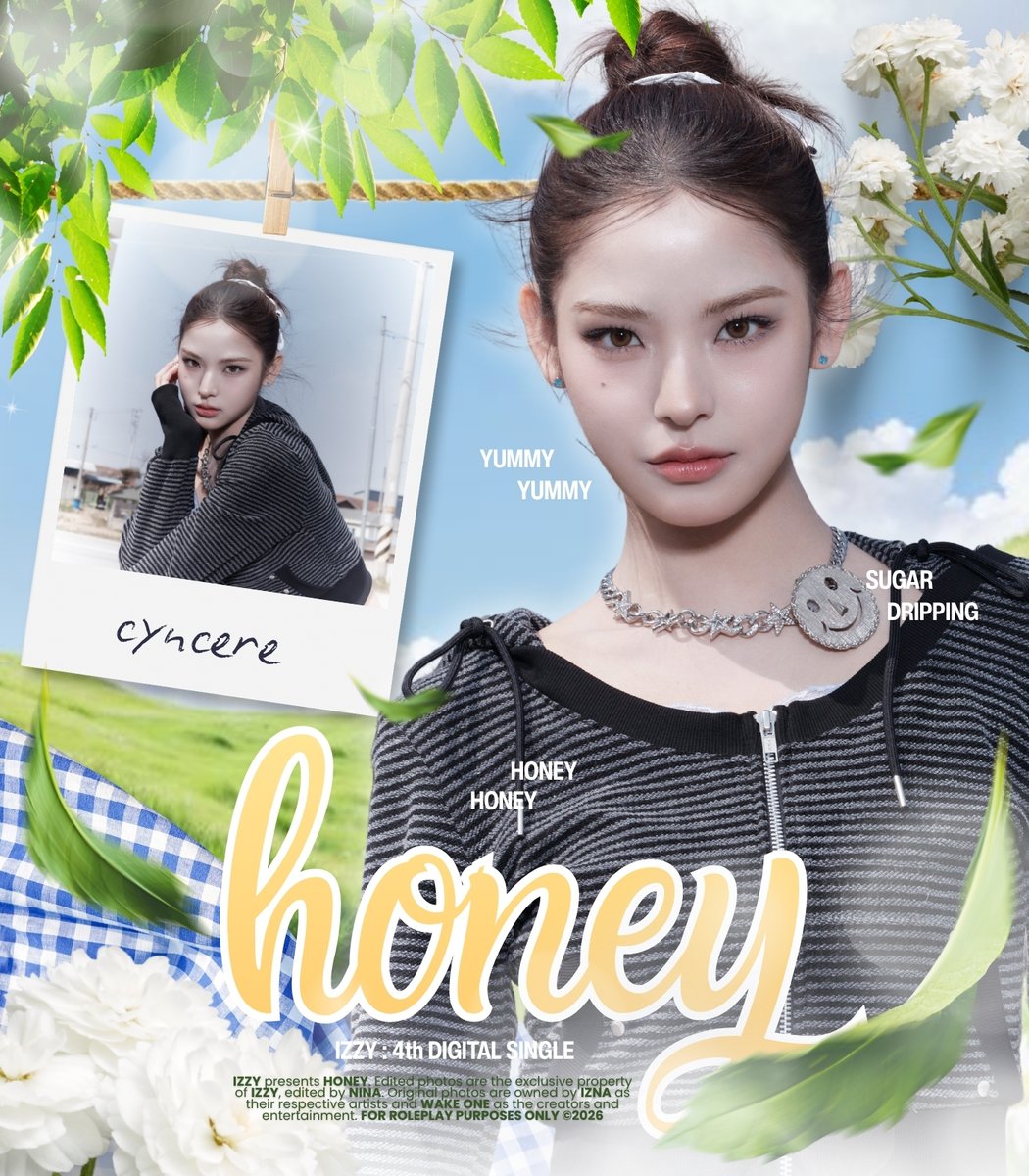 WELOOKIZZY's tweet photo. ⠀

𝐈𝐙𝐙𝐘  𓆰♡𓆪  4th  Digital  Single
( 🍯 )      𝗛͟𝗢͟𝗡͟𝗘͟𝗬      ໒꒰ྀིᵔ ᵕ ᵔ ꒱ྀི১
————  ‧ ‧ ‧  ⪩•⪨︎  ‧ ‧ ‧  ————
If comfort had a sound,  it will
be your  voice  pouring  slowly
over   my    restless    thoughts
⦅   KAIA   . . 🍃 . .   CYNCERE   ⦆

⠀ https://t.co/BJX3qCMvnh