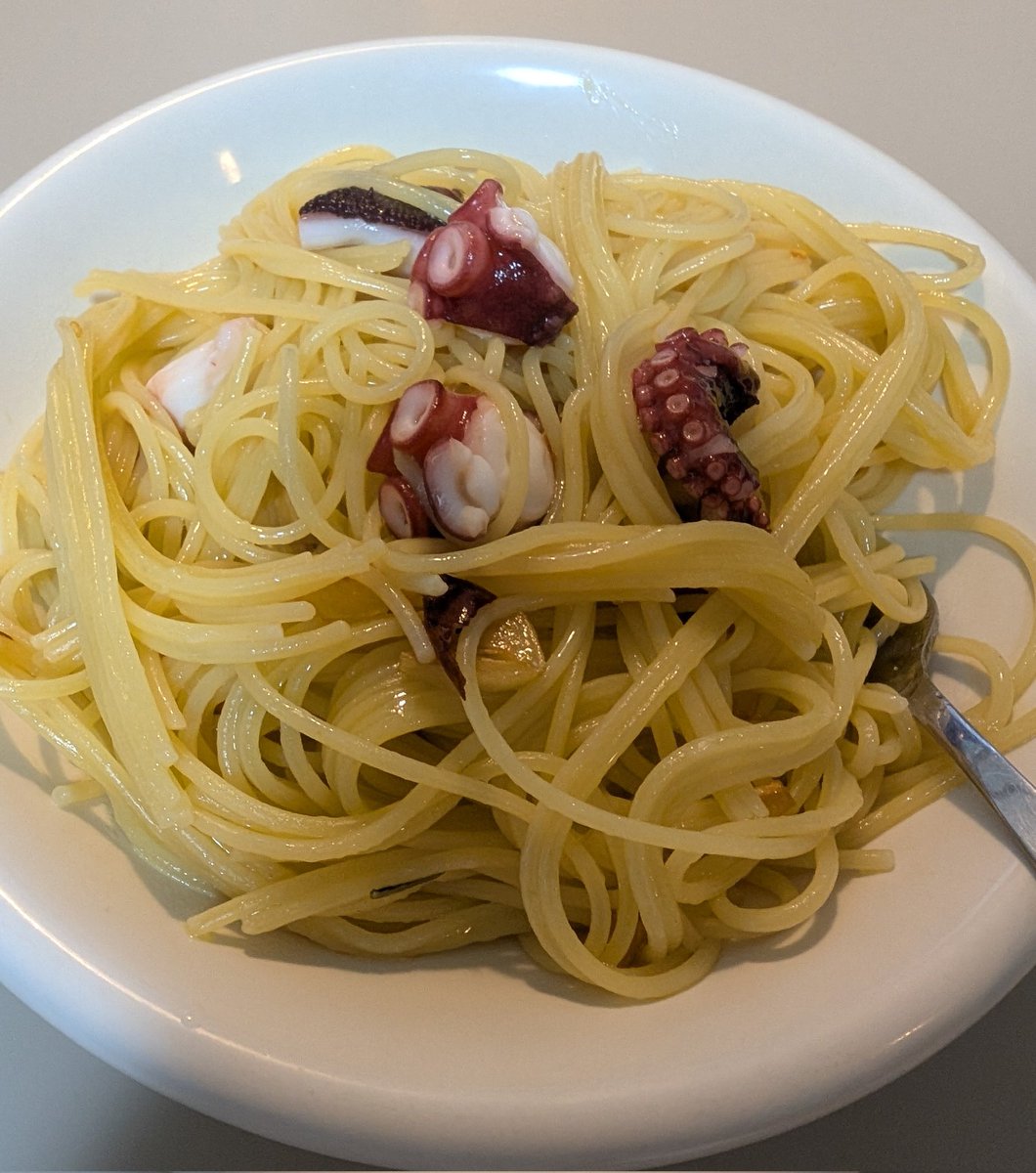 タコのペペロンチーノ🐙