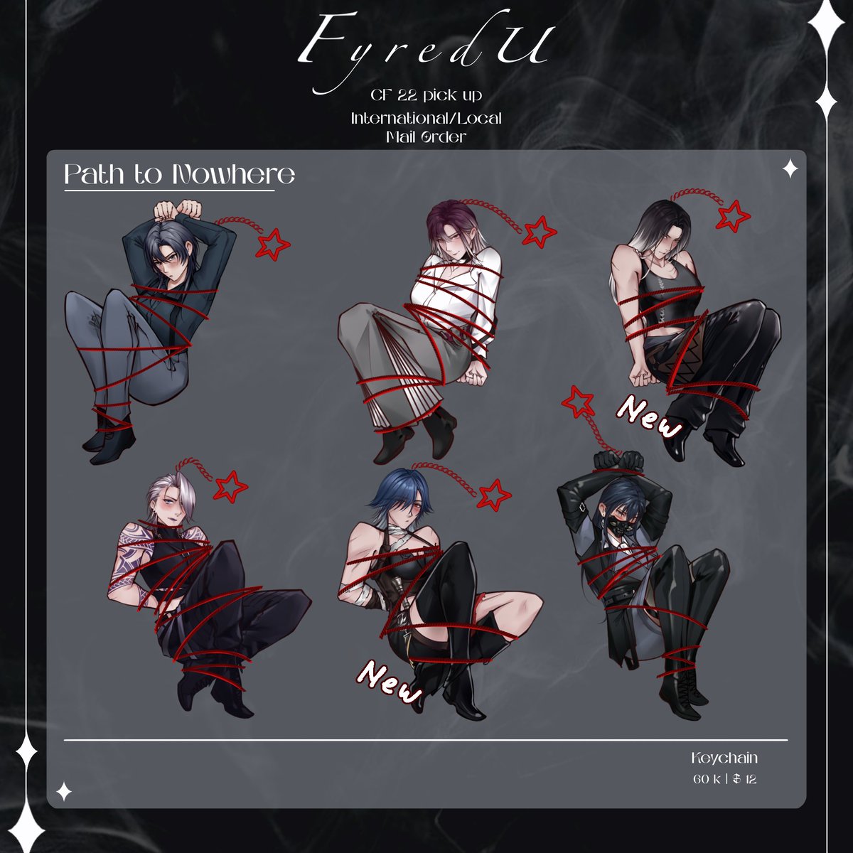 FyredU's tweet photo. ❤&amp;🔁are appreciated!  
⟡ Jay's #CF22 Aftersale Catalogue ⟡ 
💌Local &amp; International Mail Order  
PTN, MLP, RE9, KPDH,DND,Sleep Token,Original,... 
🔗https://t.co/0c3BXuMFBe 

(1/3) 

#comifuro22 #CF22catalogue #cf22aftersale https://t.co/3NSpifv4mk