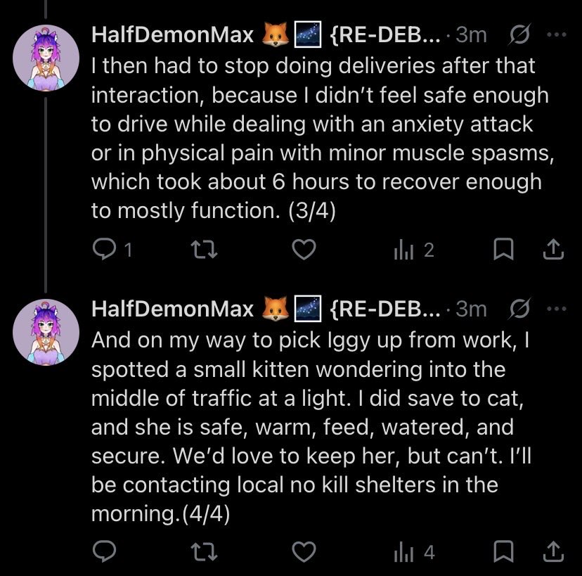 HalfDemonMax's tweet photo. For more context:
The only way I can qualify for disability at this point is if I make less than $1,550/month while working less than 30 hours a week. The only reason why I don’t qualify is because I make around $2,000/month and need to work more hours to keep my home. That’s it. https://t.co/7Z27wBqsoM