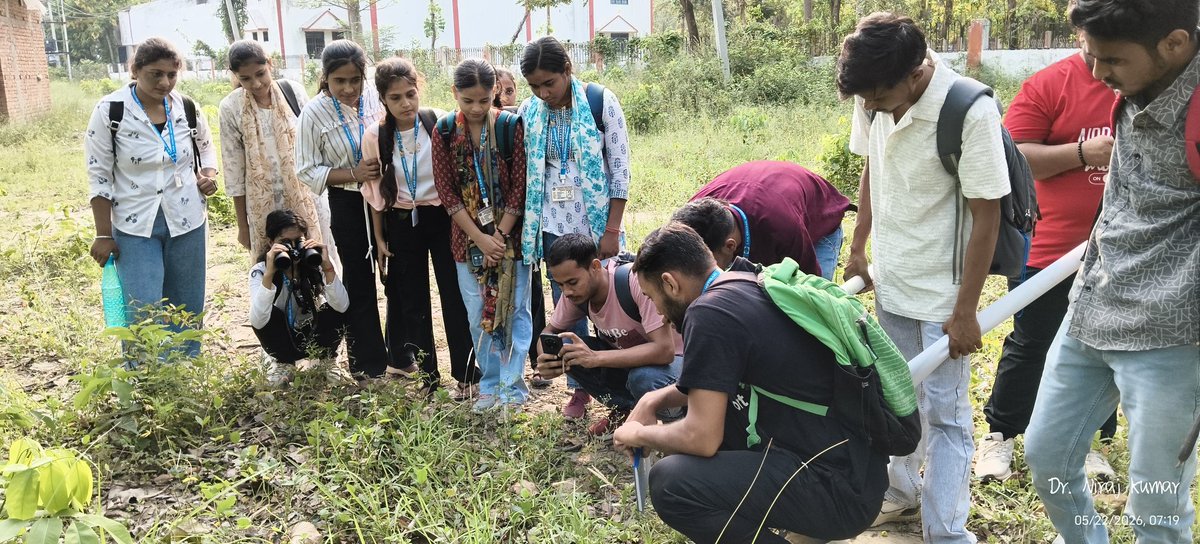 nirajishaan's tweet photo. Department of Zoology, L.N.D. College, Motihari organized a Nature and Bird Walk on the occasion of International Day for Biological Diversity on 22nd May 2026 in Gandhi Maidan and its surrounding areas between 6 am to 9.30 am). https://t.co/Zqbke5IHd8