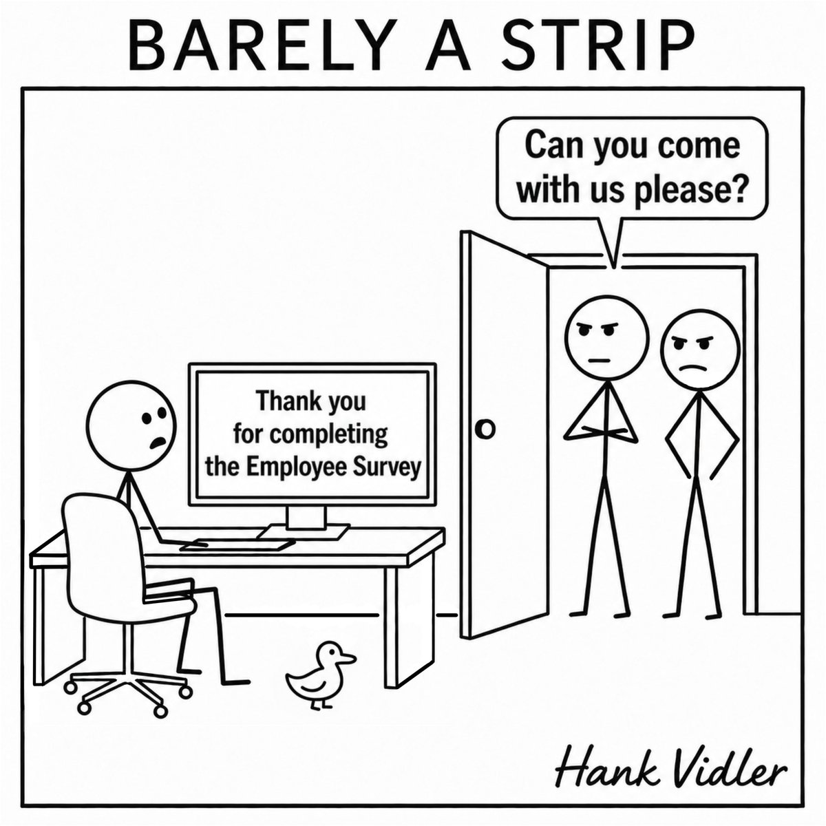 barelyastrip's tweet photo. Anonymous feedback met with immediate action. #barelyastrip #lol #humor #cartoon https://t.co/Ur3P3TGbRt