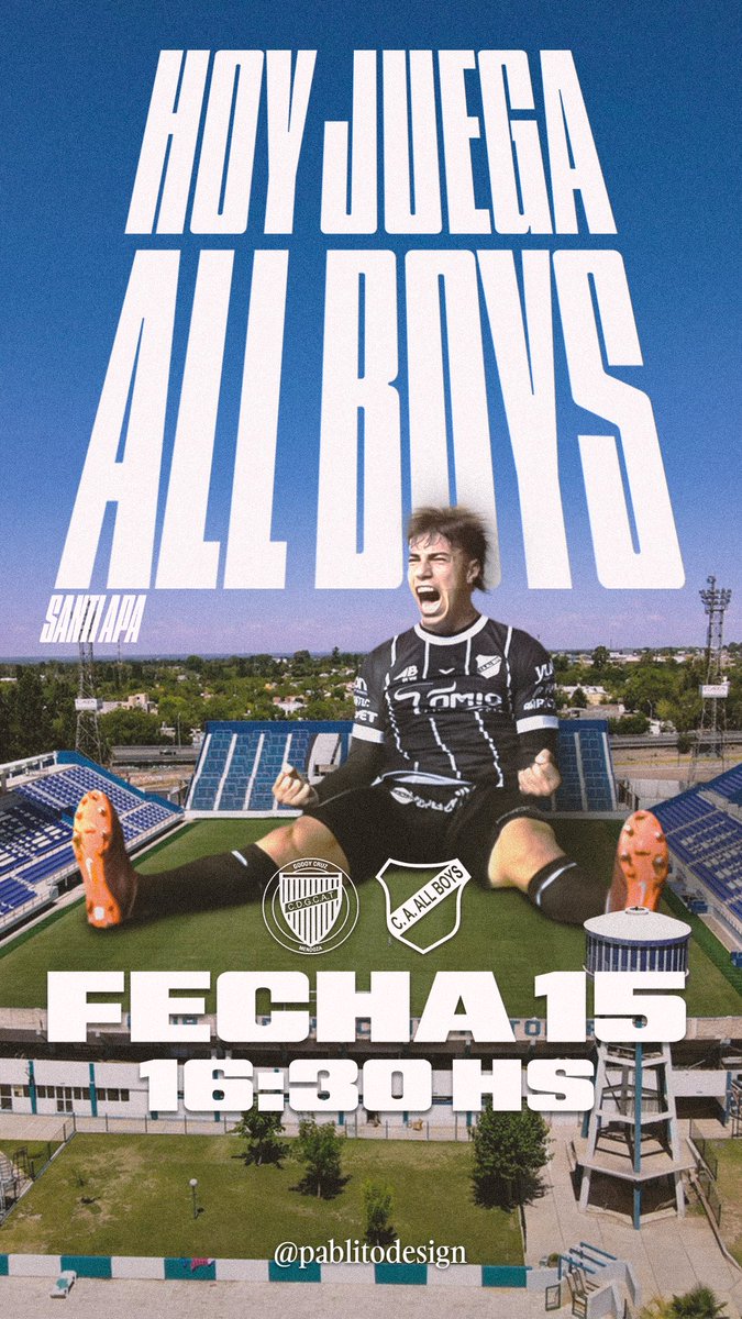 pablitodesign's tweet photo. HOY JUEGA ALL BOYS
🤍🖤🤍
@saanti_apa 

@AllBoysLocura @caravanaallboys @Hincha_AllBoys @MoSalas05 @octacaab @Frank_Wolf28 @Lean_Farias https://t.co/T7cIPVZiTi