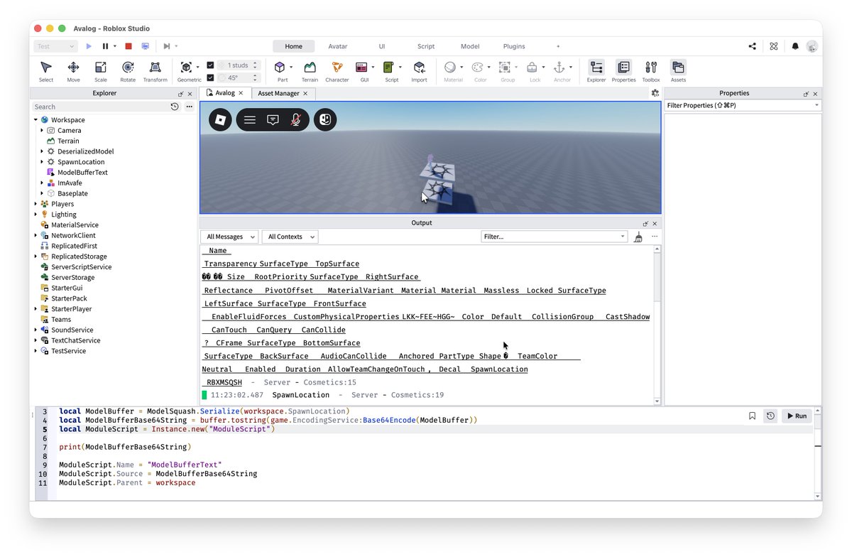 AvafeIsMe's tweet photo. Roblox blocked cross-asset usage of InsertService:LoadAsset() so I'm using ModelSquash to load in cosmetic model files at runtime

Part of new monetization features coming soon to an Avalog near you #robloxdev #gamedev https://t.co/fkLOUJwICe