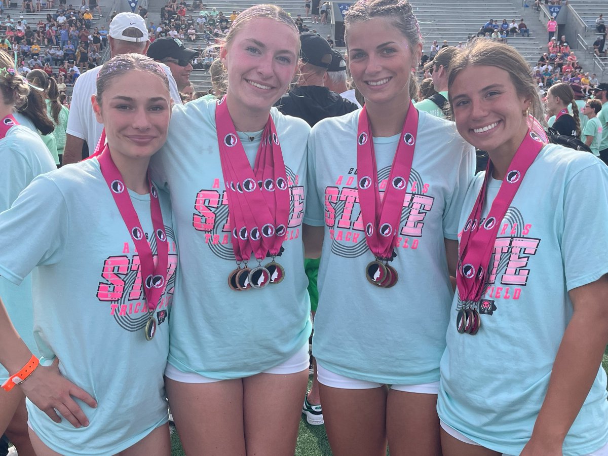 ADMGirlsTrack's tweet photo. Congrats to our state champion 4 x 100 relay team of Nelson, Book, Morse and Standley. https://t.co/dA8Fce8rBo