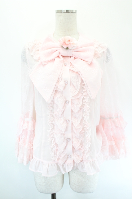 Angelic Pretty / 夢みる舞踏会ブラウス ピンク I-26-05-24-020-AP-BL