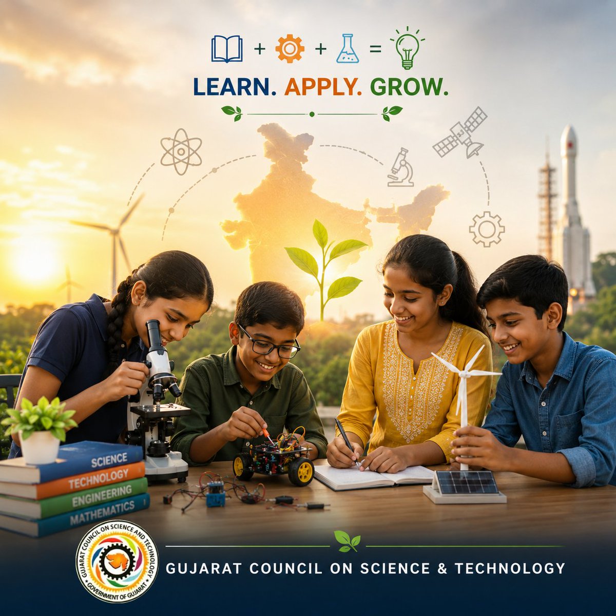 narottamsahoo's tweet photo. Knowledge without application is equal to ignorance!
At @InfoGujcost, we believe #science is not meant to remain confined to textbooks, laboratories, or classrooms.
True learning begins when #knowledge is transformed into #innovation, #experimentation, #problemsolving and #service to #society.
Merely accumulating information does not create progress. Real #education is achieved when young minds apply what they learn, overcome failures as lessons, and convert #ideas into #discoveries that benefit humanity.
Through science centres, innovation labs, STEM activities, research initiatives, and outreach programs, #GUJCOST is committed to nurturing a generation that not only learns science - but lives science.
Because knowledge gains meaning only when it creates impact.