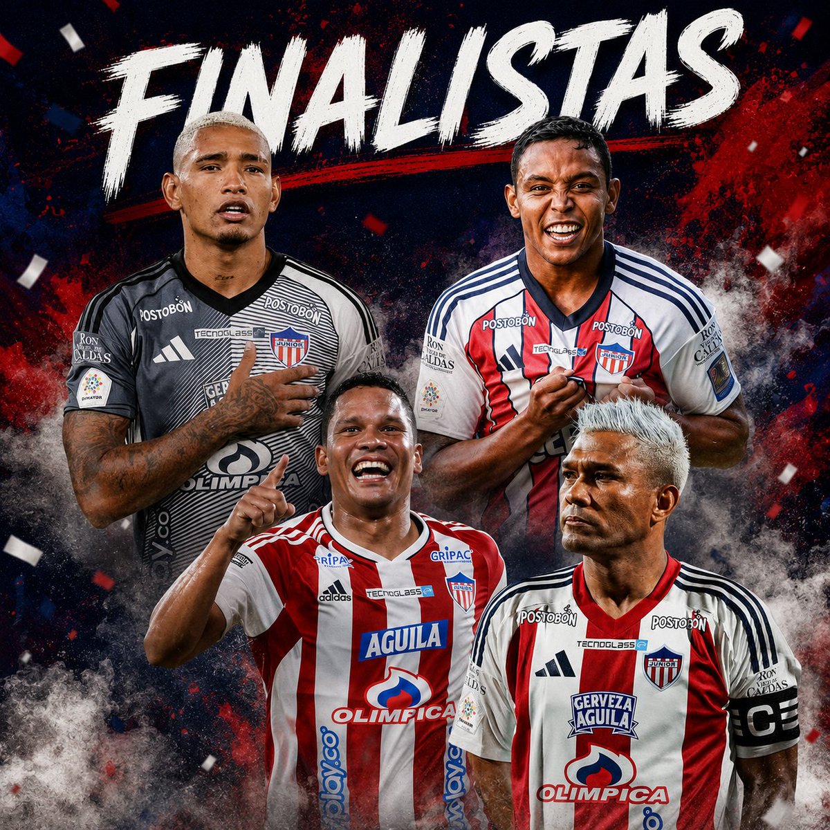 SinBoleta_'s tweet photo. 📸 JUNIOR FINALISTA DEL FPC. 🦈⚽

El cuadro 'Tiburón' superó a Santa Fe por la tanda de penales y avanzó a la gran final de la liga Betplay. 🔜🦈⚽

🏆 Junior VS Atl. Nacional 

#SinBoleta https://t.co/qgaKyq83HJ