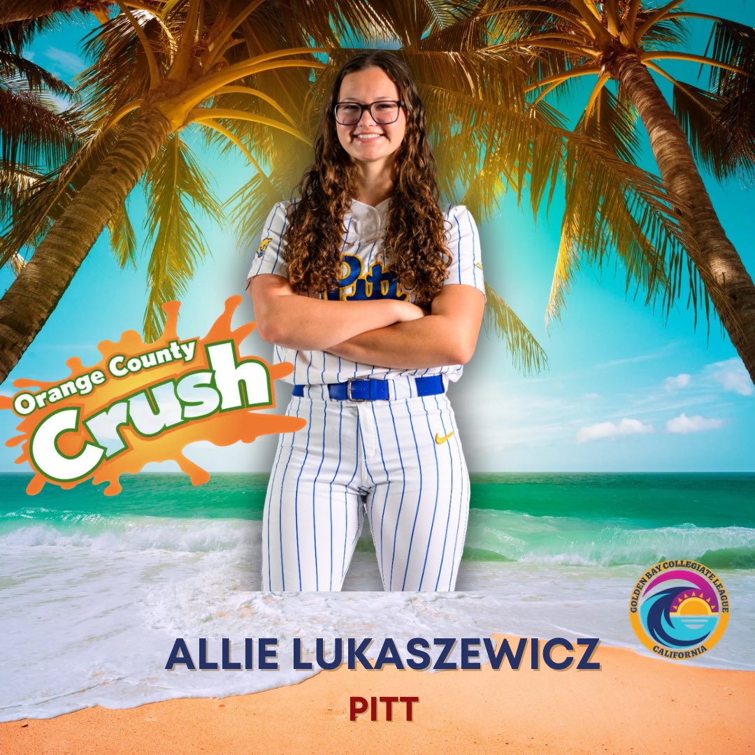 BayCollegiate's tweet photo. Welcome to the 2026 GBCL season & the Orange County Crush, @a_lukaszewicz from @Pitt_SB coming to #surfcityusa for the battle of the beach this summerโผ๏ธ๐โโ๏ธ
๐๏ธ: 6/11-7/10๐๏ธ๐โโ๏ธ
๐Huntington Bch, CA
Players Register: โฌ๏ธ๐โโ๏ธ
https://t.co/SRj6DiM6jp
#fastpitchunited #gbcl https://t.co/F3RXF15PYV