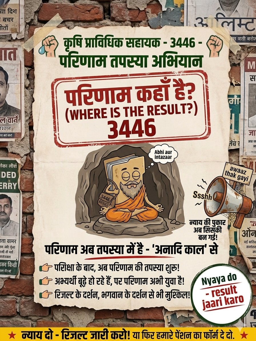 shubh1130's tweet photo. प्रिय मुख्यमंत्री @myogiadityanath जी 🙏सादर अवगत कराना है कि UPSSSC द्वारा कृषि प्राविधिक सहायक का अभिलेख परीक्षण का रिजल्ट आए हुए 7 माह लगभग हो गए हैं।
अंतिम परिणाम आज तक नहीं आ सका है!!
#Upsssc_Release_AGTA3446_Final_Result
#Upsssc_Release_AGTA3446_Final_Result https://t.co/Ch4jpxarI1