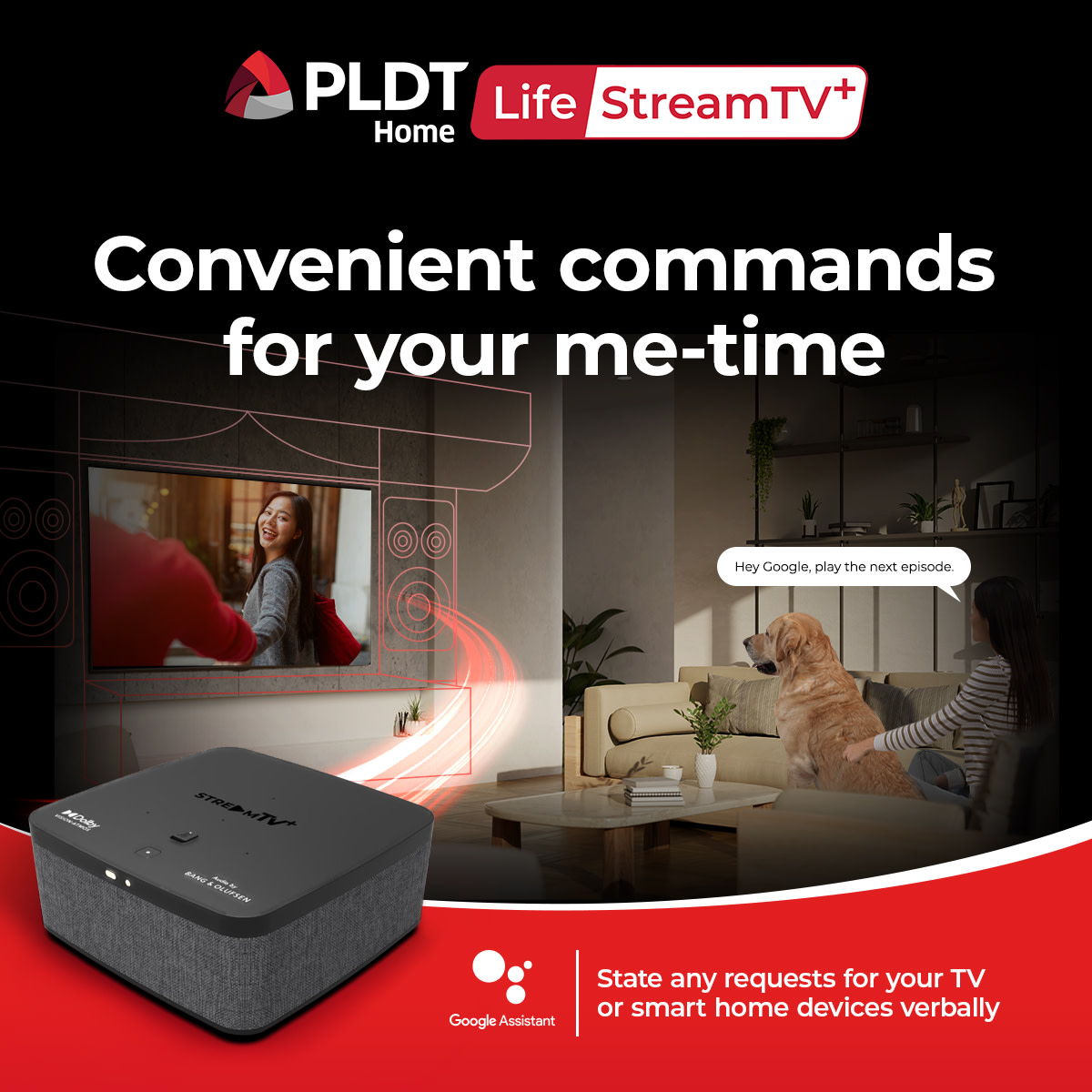 PLDTHome's tweet photo. The ultimate hangout spot is right at home with PLDT Home StreamTV+! π
Get StreamTV+ for β±399/mo as an add-on to your PLDT Home Fiber π https://t.co/6Ap96QnEF0
#CinemaInABox #PLDTHomeLife #StreamTVPlus https://t.co/lEgM1WHBB5