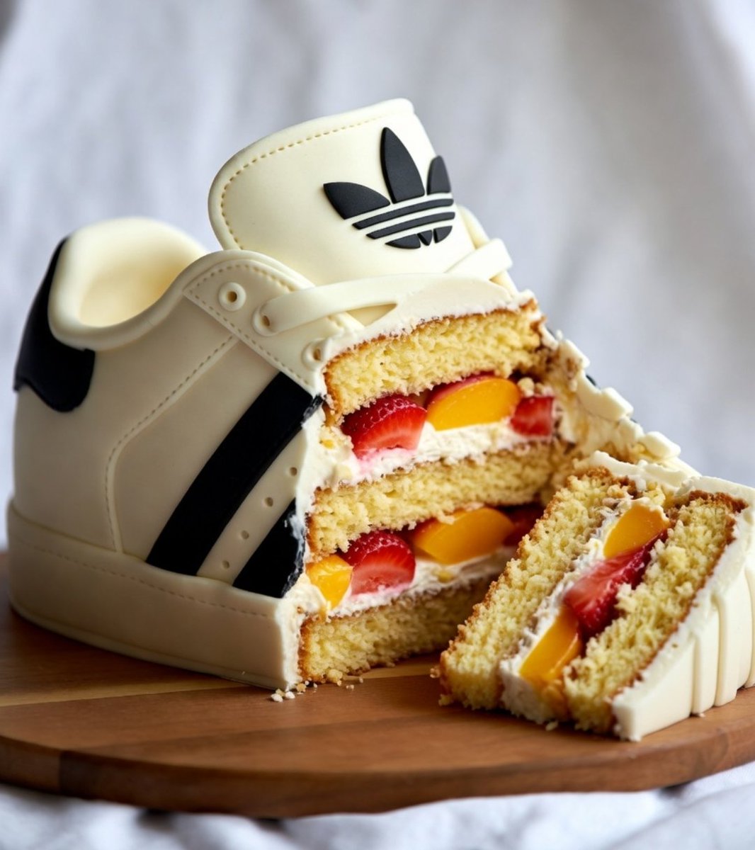 シュクリーム おやつの靴は🧁 美味しかった😋 シューズ、クリーム🧁 これこそ