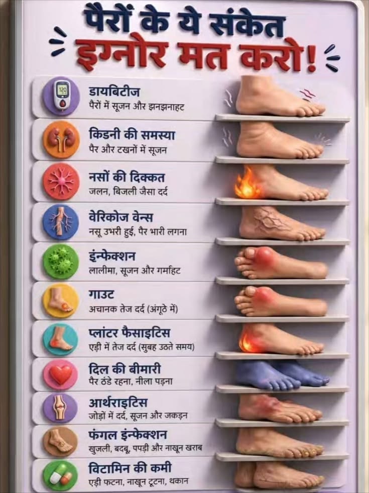 AjaySharma0158's tweet photo. पैरों के ये संकेत इग्नोर मत करें https://t.co/xC0YysNr4X