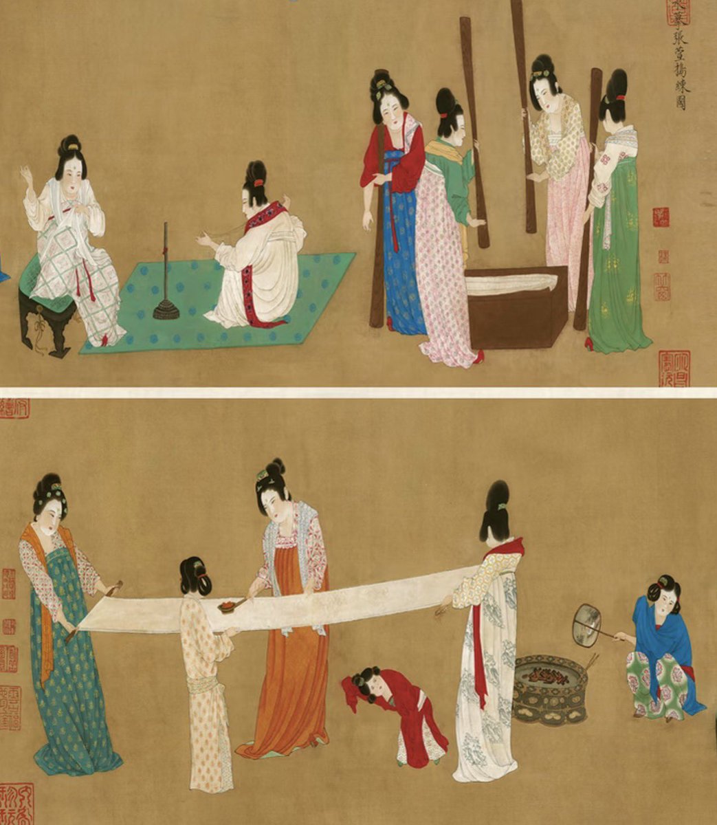 vanhanfu's tweet photo. Ruqun (襦裙) is one of the earliest and most fundamental forms of traditional Han Chinese clothing. It first appeared during the Warring States period (475–221 BCE), rose to prominence throughout the Sui, Tang, Song, and Ming dynasties. https://t.co/TtZAMcEQ8h