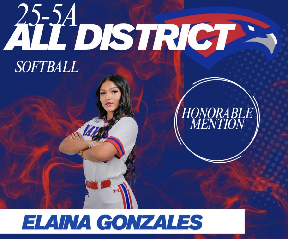 HaysSoftball's tweet photo. Congratulations to our Honorable Mention All District:  Elaina Gonzalez, Makayla Munoz, and Maya Mendez. Great Work! https://t.co/syMb9UJA4L
