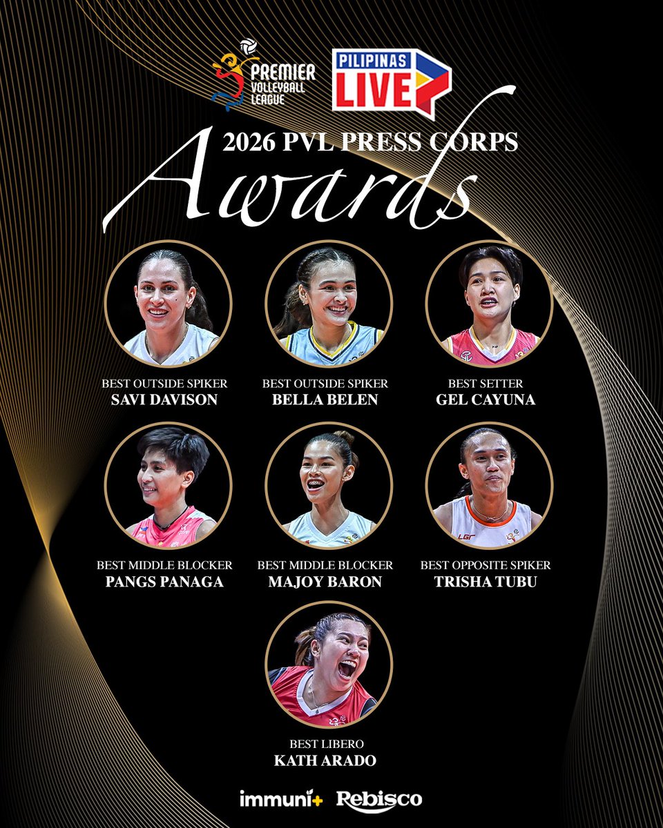 4mbelen's tweet photo. bella belen will receive two awards at the 2026 pvl press corps! congratulations to our best outside spiker and rookie of the year !!!! 🥹 YAYAYAYYYYY

#PVL2026 https://t.co/9v7vvdugqI