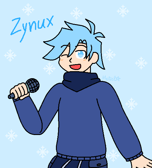 metanightfunk's tweet photo. 初めて（まともに）描いた！

Happy Birthday @Zynux02!! 🩵
(That's right, isn't it?) https://t.co/ChIp9Rhs6z