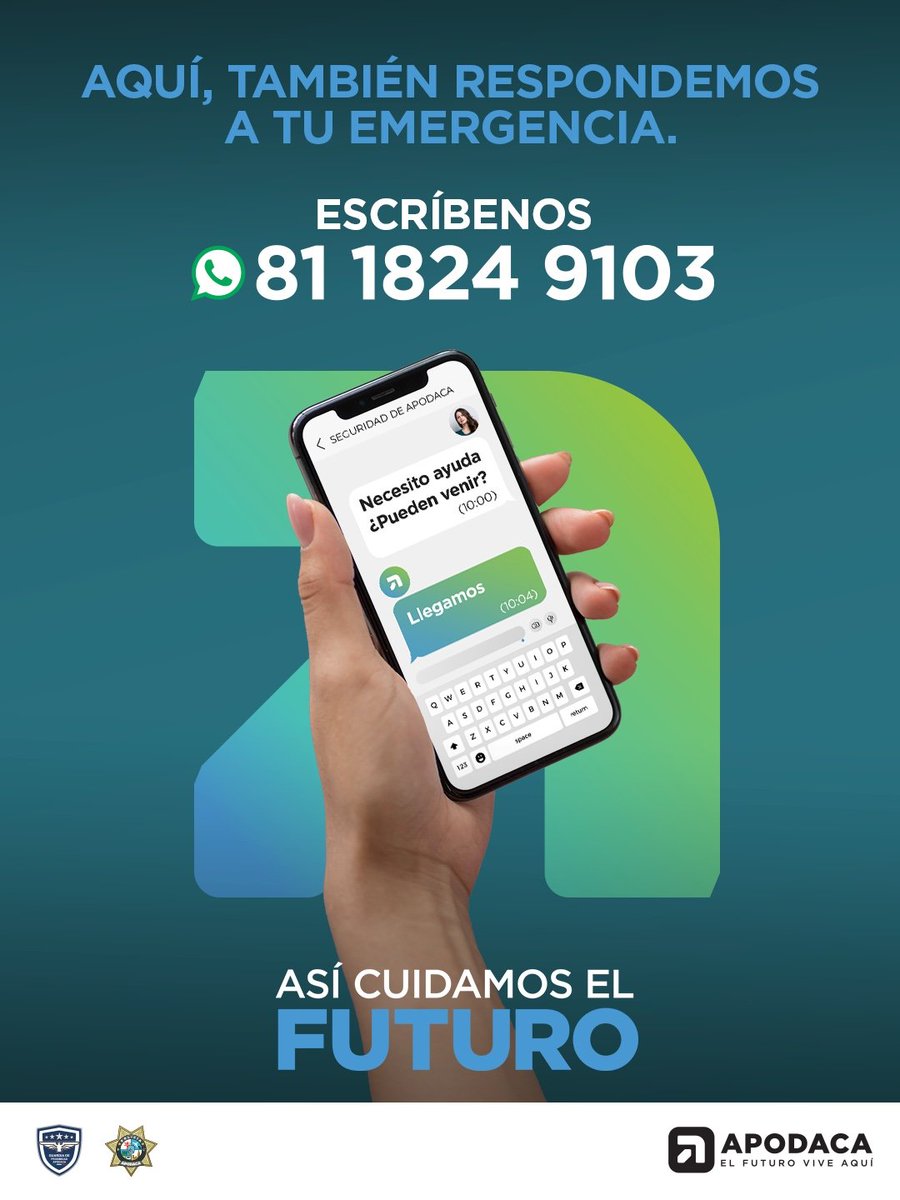 SSP_Apodaca's tweet photo. @Gesago21 @Cesargarzaarr @StacLinea Buenas noches, por favor mande mensaje al Centro de Monitoreo, le atienden en este momento su reporte. https://t.co/x986biEljs
