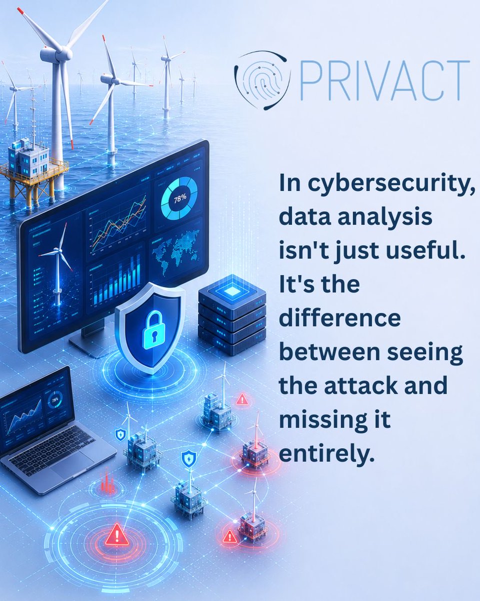privactpc's tweet photo. β‘ In cybersecurity, data analysis isn't just useful. It's the difference between seeing the attack and missing it entirely.
#PRIVACT #DataAnalysis #AENAON #RiskAssessment #OffshoreWind #CyberSecurity #CriticalInfrastructure https://t.co/5NnKFBYtrB
