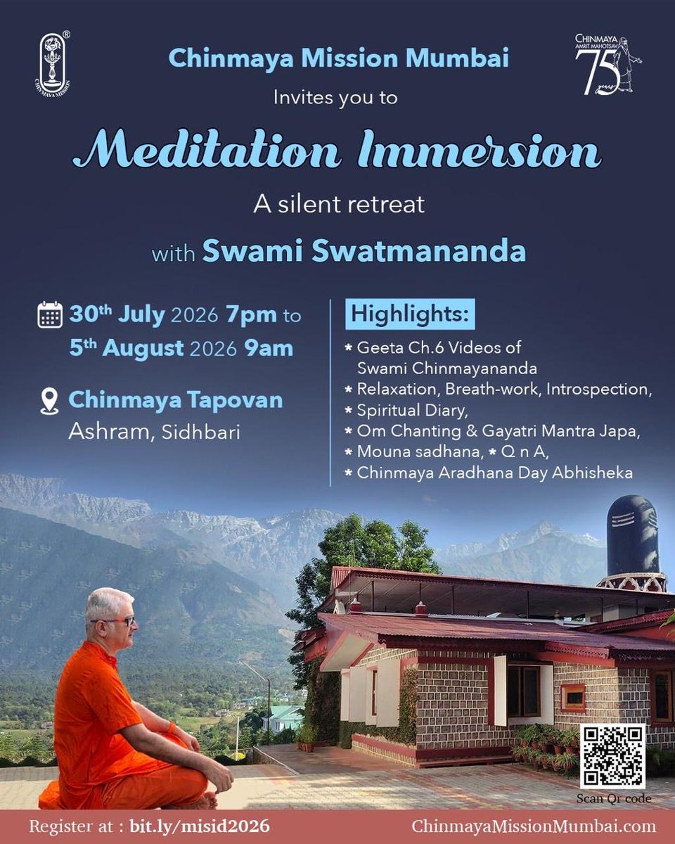 Sandeepany Himalayas, Chinmaya Tapovan Sidhbari 🌷 tweet media