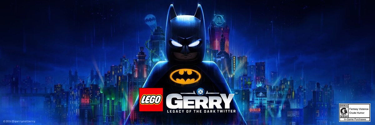 garrynotjerry's tweet photo. #NewProfileHeader Batman Lego. Made using Adobe Photoshop and ChatGPT. https://t.co/HskWROQLkL