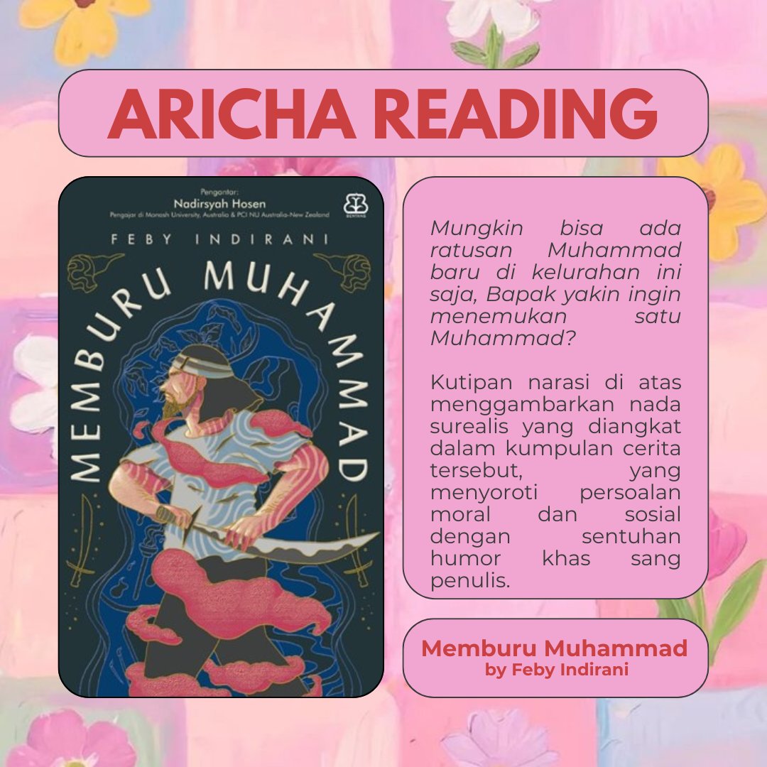 swancoquille's tweet photo. ˚₊‧꒰ Aricha Current Reading ꒱ ‧₊˚

MEMBURU MUHAMMAD
— by Feby Indirani https://t.co/mxJtnLQXTi