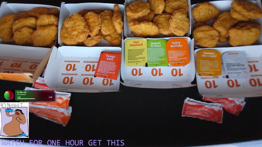 SquidFrr's tweet photo. Fourty Nugget Chud Challenge Cleared
#HeartAttackByTwentySix https://t.co/FSvM2UeNWl