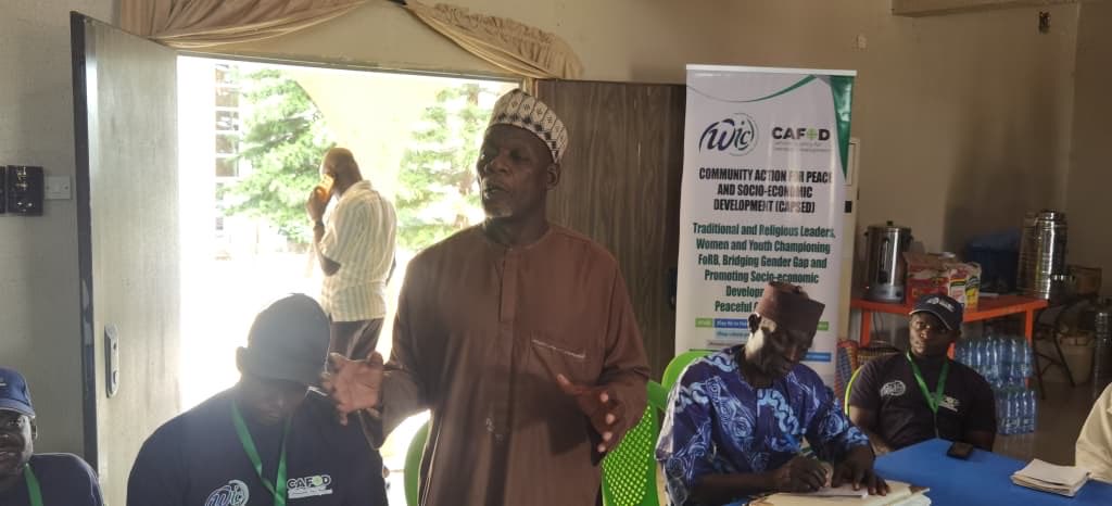 JdpcKaf's tweet photo. FoRB Refresher Training (22–23 May 2026) held with stakeholders from Kurmin Masara, Zango Urban, Dangoma &amp; Goska under CAPSED.

Implemented by JDPC Kafanchan &amp; Women Interfaith Council, stakeholders noted improved Christian–Muslim coexistence since 2024.

#FoRB #CAPSED https://t.co/3tDnjknZ8j