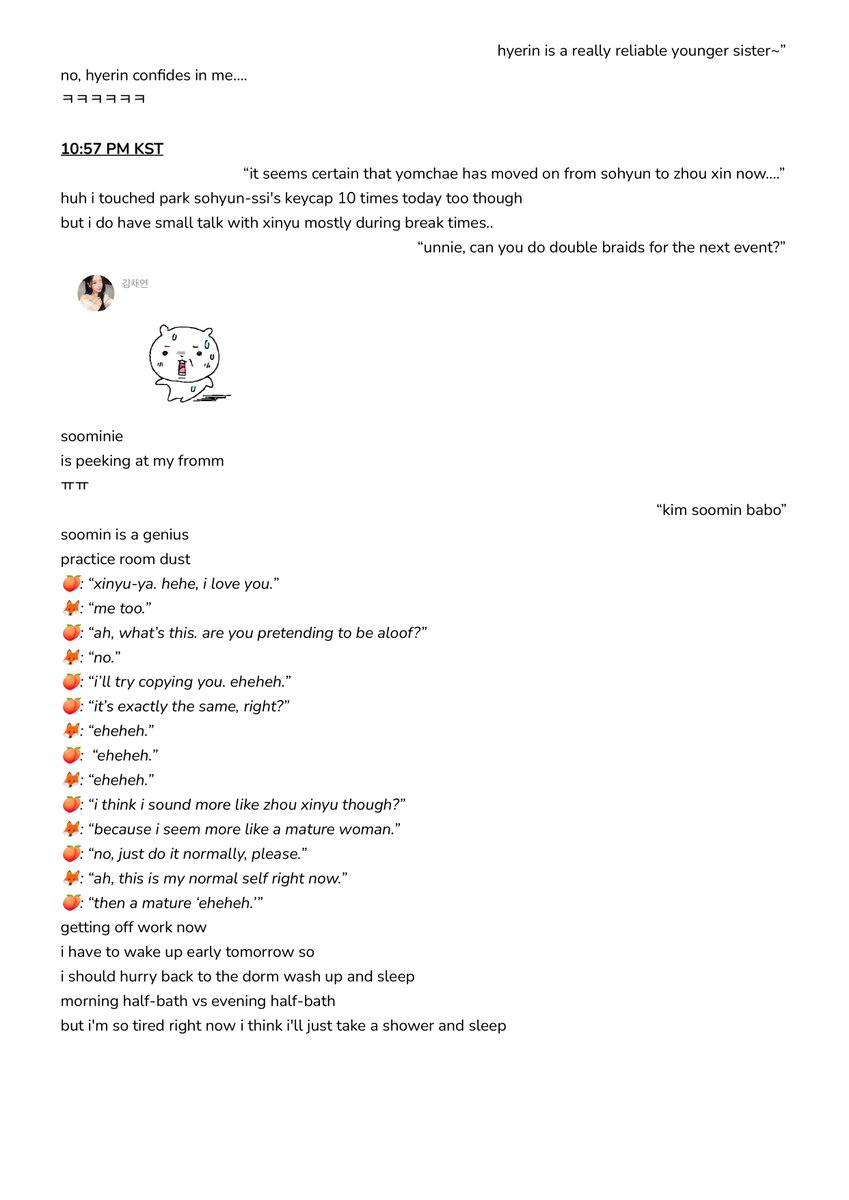 forkcys4's tweet photo. [260523] 🍑💭 PM KST
——— suddenly challenge with ioi sbn, fav song got left out from the tracklist, fav ioi song, "yomchae has moved on from sohyun to zhou xin now"
#김채연 #채연 #트리플에스 https://t.co/wwDcb8CHtH