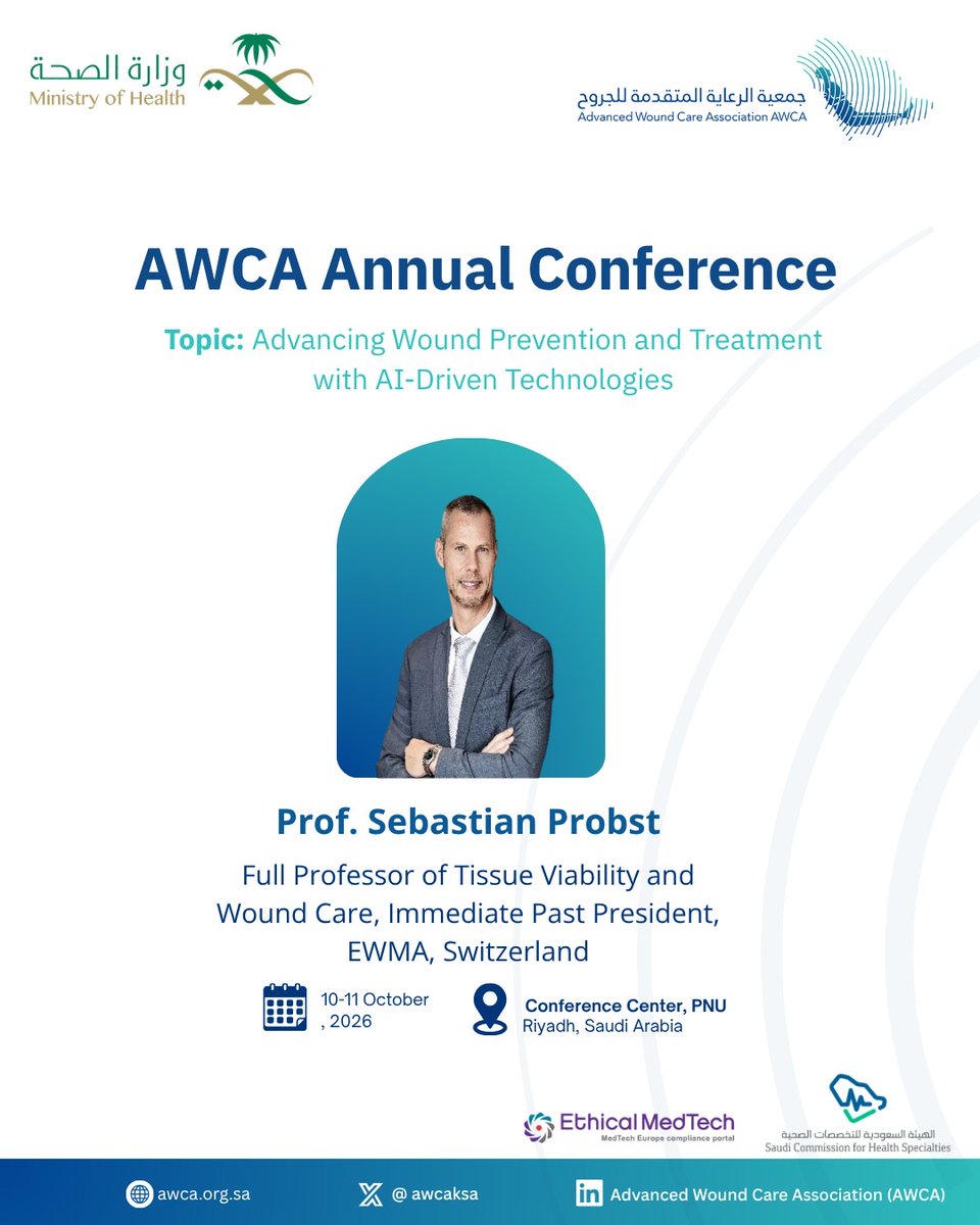 AWCAKSA's tweet photo. Key session at AWCA Annual Conference by a top expert and leader Prof. Sebastian Probst @probstseb 

Book your free seat: https://t.co/H4K3BVeMBx https://t.co/3SUxXSwmzb