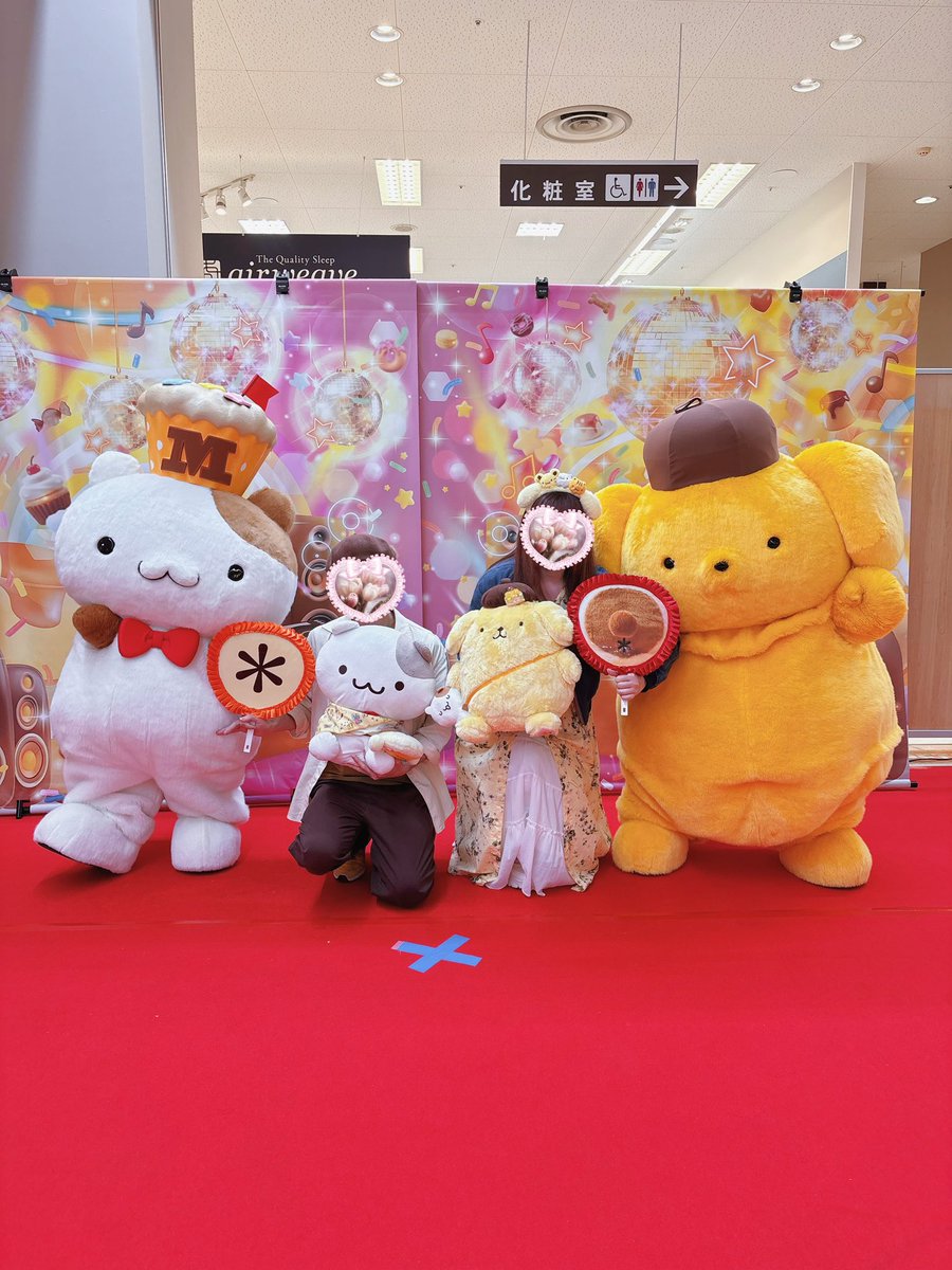 K7Ti9's tweet photo. プリンくんとマフィンくん会えました♡ https://t.co/SFchSgcXOT