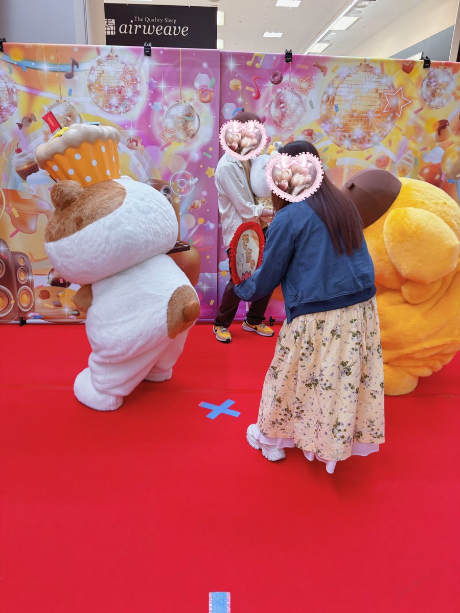 K7Ti9's tweet photo. プリンくんとマフィンくん会えました♡ https://t.co/SFchSgcXOT