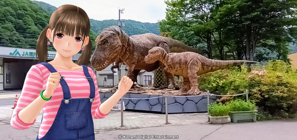 NandaAkira's tweet photo. 恐竜の親子がいるよ！
#loveplus https://t.co/qvc6u64sl2