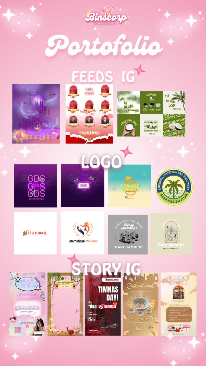 binscorp🩰 Jasa ppt, banner, etc | OPEN ORDER‼️💗 tweet media