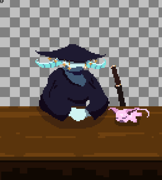 stopwatch_games's tweet photo. character #3 for the game.

a samurai walked into the last tea house.
he brought his axolotl.
she ordered first.

nobody questioned it.

The Last Tea House 🍵

#pixelart #indiedev https://t.co/h2IgN7VyP5