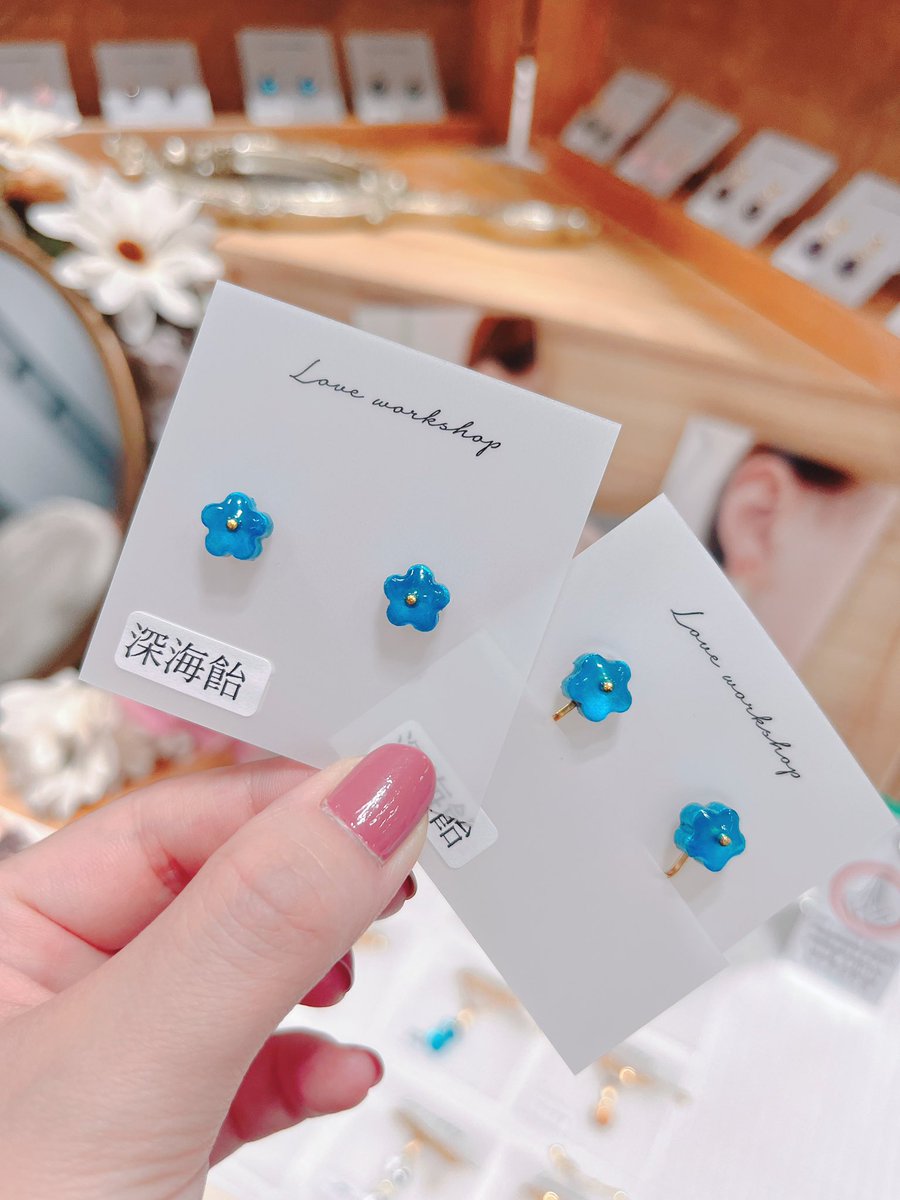 青系花と魚のモチーフのリース❣️himeno❣️ AMNIBUS-日常使いできる