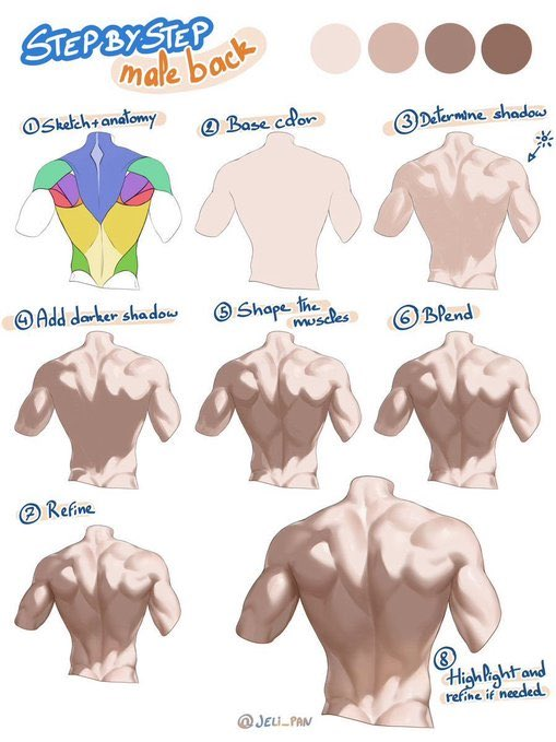tryanglefor's tweet photo. How to render male back! ✨
Build depth, define strength https://t.co/KIKy0awCHI