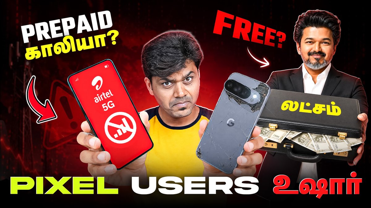 TamilTechOffici's tweet photo. 1 Lakh free Money? 💰 Google அதிரடி Featues 🔥 | TTN 200
Watch Here: https://t.co/zv3jfAGvRL
#MrTamilTech #MrTT #TamilTech #iphone17series #apple #googleio #pixel #chatgpt #youtube #smartglasses #airtel #airtel5g #cmfphone2pro #cmf #Technewstamil #TTN https://t.co/n1EFaMQjml