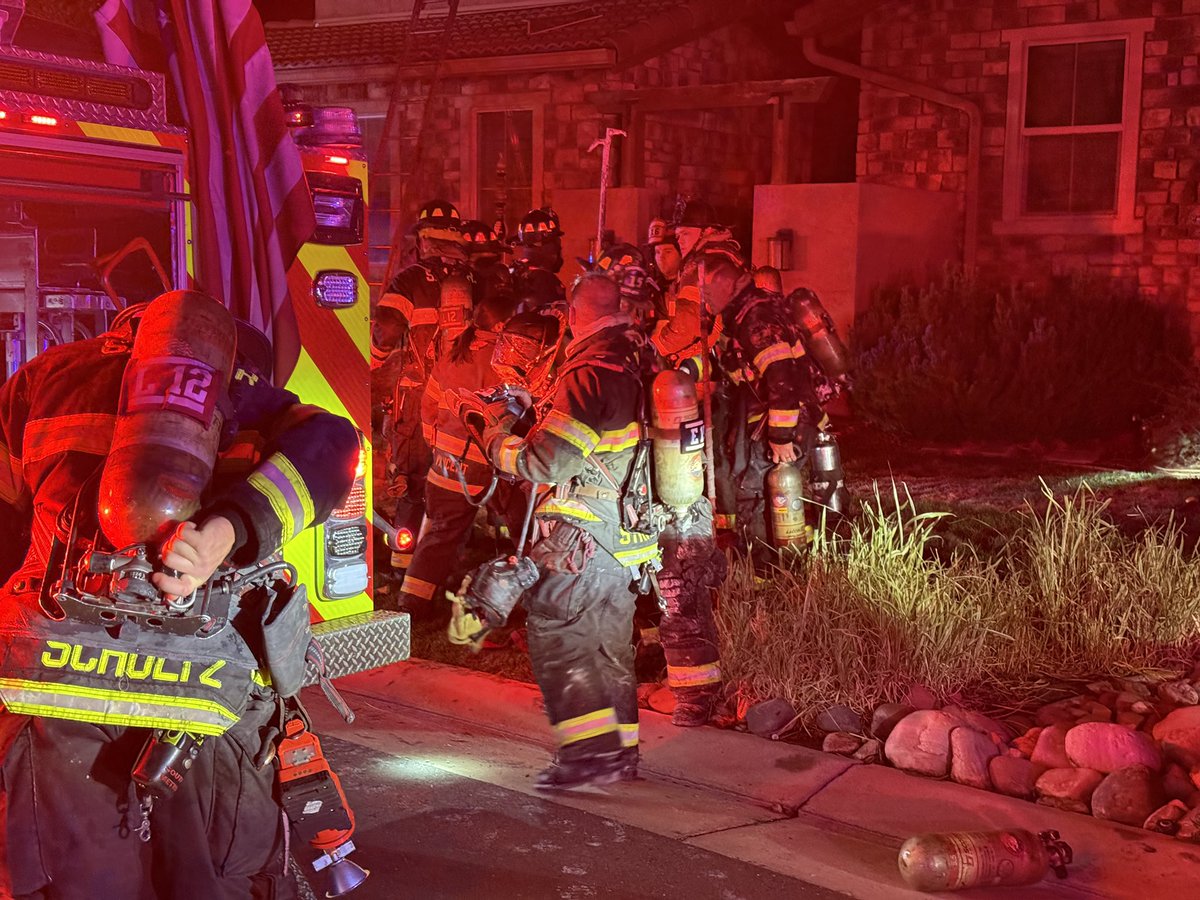 SouthMetroPIO's tweet photo. Update: Firefighters are continuing to work on overhaul. A brush engine responded to extinguish a small fire in the grass behind the home. The cause is under investigation by the SMFR Fire Marshal’s Office. https://t.co/Rm9hrFT8VP