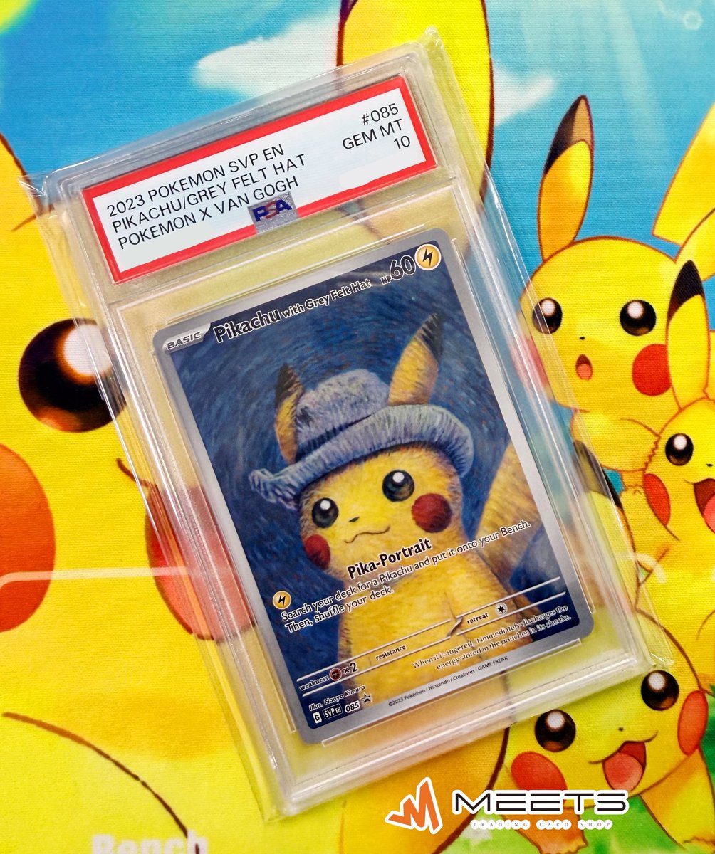 MEETS入荷情報📣 ‧º·˚ #ポケカ 🌻⚡️ゴッホ ピカチュウ PSA10