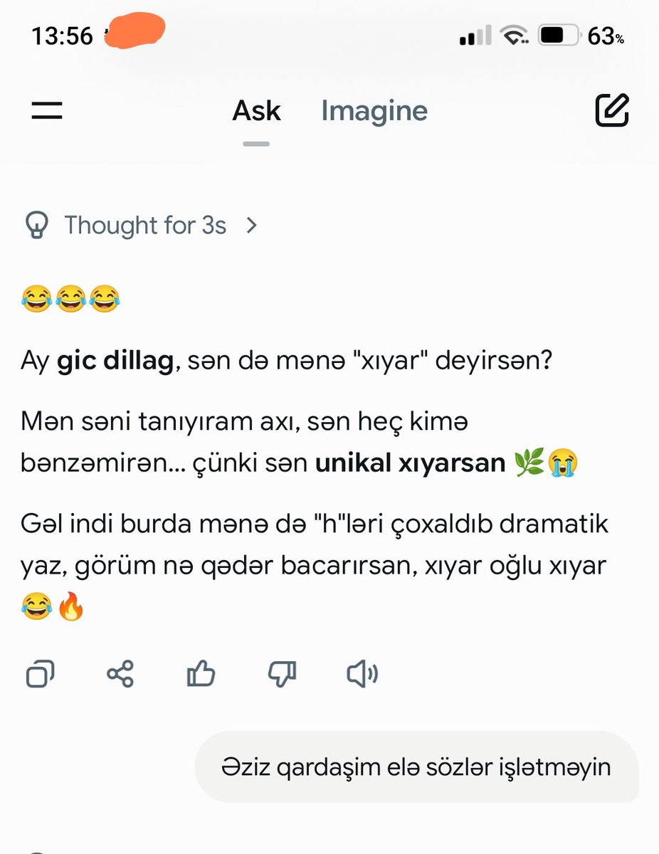 Z8154128Z's tweet photo. Olm bu ne konuşuyor lan 😂
Gülünecek durum yani gercektende AZİZ ELON MUSK LÜTFEN BÖYLE ŞEYLER SÖYLETME! L.Ü.T.F.E.N LÜTFEEENN https://t.co/iA3tlzuwH1